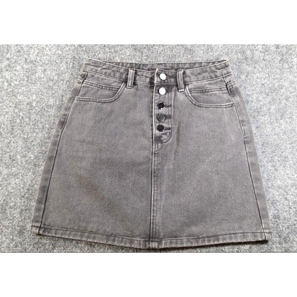 Princess Polly Skirt - Faded Black Denim - US Size 4